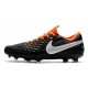 Scarpe Nuovo Nike Tiempo Legend 8 Elite FG Nero Bianco Arancione