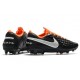 Scarpe Nuovo Nike Tiempo Legend 8 Elite FG Nero Bianco Arancione