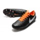 Scarpe Nuovo Nike Tiempo Legend 8 Elite FG Nero Bianco Arancione