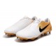 Scarpe Nuovo 2020 Nike Phantom Venom Elite FG Bianco Oro Nero