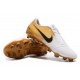 Scarpe Nuovo 2020 Nike Phantom Venom Elite FG Bianco Oro Nero