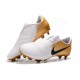 Scarpe Nuovo 2020 Nike Phantom Venom Elite FG Bianco Oro Nero