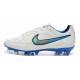 Scarpe da Calcio Nike Tiempo Legend V FG Bianco Blu Nero