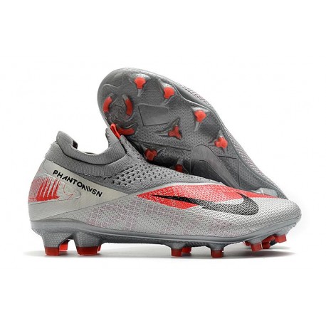 Scarpe Nuovo Nike Phantom Vision 2 Elite DF FG - Grigio Bomber Nero