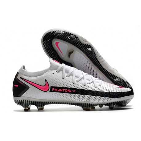 Nike Scarpa Phantom GT Elite FG Uomo - Bianco Rosa Blast Nero