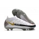 Scarpa Nuovo 2021 Nike Phantom Gt Elite DF Fg Bianco Nero Rosso Oro