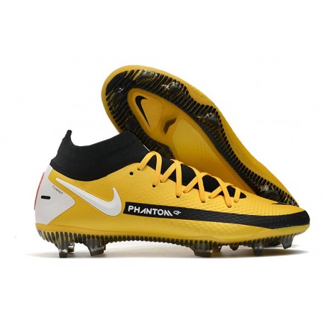 Nike Scarpe Calcio Phantom Gt Elite DF Fg Giallo Nero Bianco