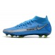 Scarpa Nuovo 2021 Nike Phantom Gt Elite DF Fg Blu Argento