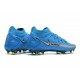 Scarpa Nuovo 2021 Nike Phantom Gt Elite DF Fg Blu Argento