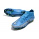 Scarpa Nuovo 2021 Nike Phantom Gt Elite DF Fg Blu Argento