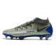 Scarpa Nuovo 2021 Nike Phantom Gt Elite DF Fg Argento Blu