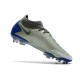Scarpa Nuovo 2021 Nike Phantom Gt Elite DF Fg Argento Blu