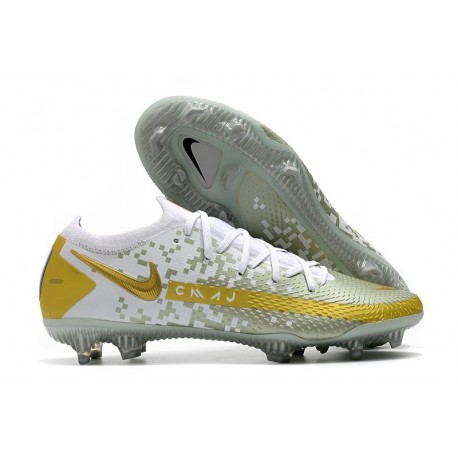 Nike Scarpa Phantom GT Elite FG Uomo - Oro Bianco