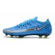 Nike Phantom GT Elite FG Scarpe da Calcio Blu Argento