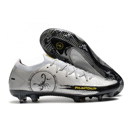 Nike Phantom GT Scorpion Elite FG Scarpe da Calcio Argento Nero