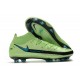 Scarpa Nuovo 2021 Nike Phantom Gt Elite DF Fg Verde Nero Blu