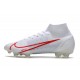 Scarpe Nike Mercurial Superfly 8 Elite FG Bianco Rosso