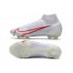 Scarpe Nike Mercurial Superfly 8 Elite FG Bianco Rosso