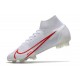 Scarpe Nike Mercurial Superfly 8 Elite FG Bianco Rosso