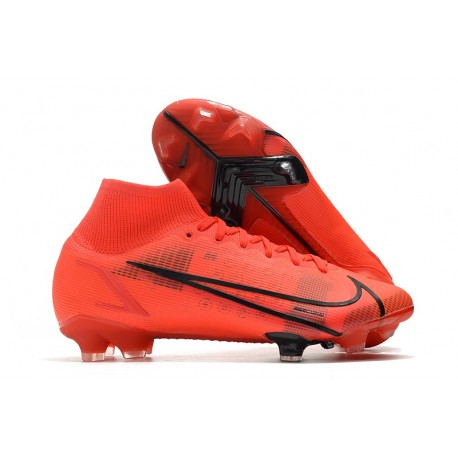 Nike Mercurial Superfly VIII Elite FG Uomo Rosso Nero