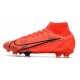 Nike Mercurial Superfly VIII Elite FG Uomo Rosso Nero