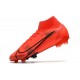 Nike Mercurial Superfly VIII Elite FG Uomo Rosso Nero