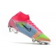 Nike Mercurial Superfly VIII Elite FG Uomo Rosa Blu Giallo