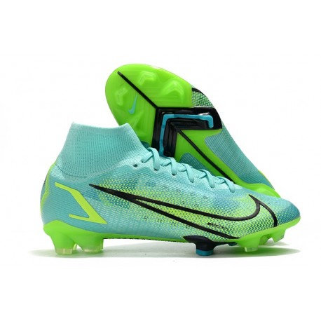 Scarpe Nike Mercurial Superfly 8 Elite FG Turchese Dinamico Lime Glow
