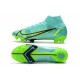 Scarpe Nike Mercurial Superfly 8 Elite FG Turchese Dinamico Lime Glow