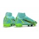 Scarpe Nike Mercurial Superfly 8 Elite FG Turchese Dinamico Lime Glow