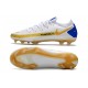 Scarpe Uomo Nike Phantom GT Elite FG Bianco Oro Blu